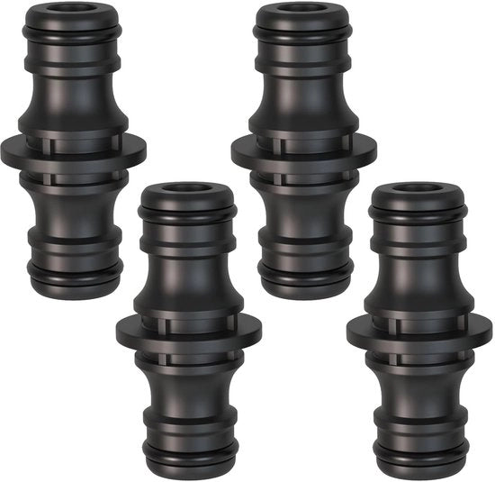 Set di connettori per tubi 1/2 pollici - Corrosione resistente - Duraturo - Facile da collegare - Kit da 4 pezzi