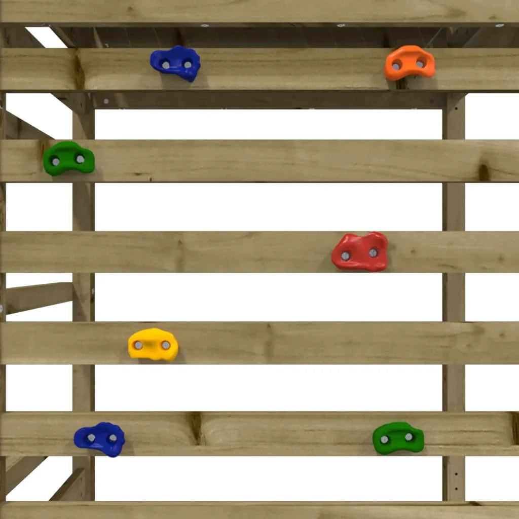 Casetta da gioco con parete da arrampicata 55 x 175 x 264 cm legno di pino impregnato 02_0004854