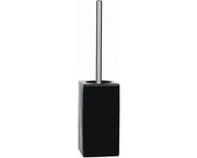 Supporto per spazzola da bagno - Quadro - Nero - 45 cm