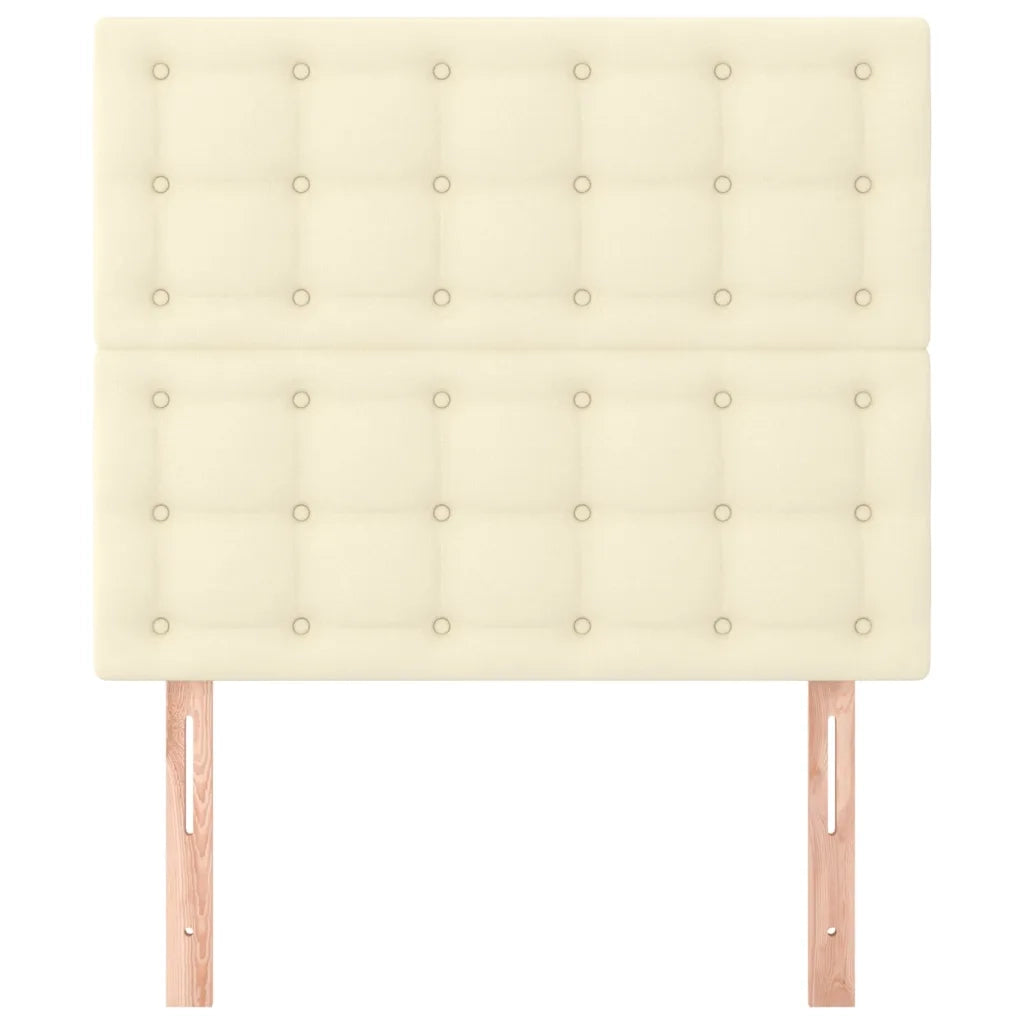 Testiera | Testata Crema 100x5x118/128 cm Similpelle