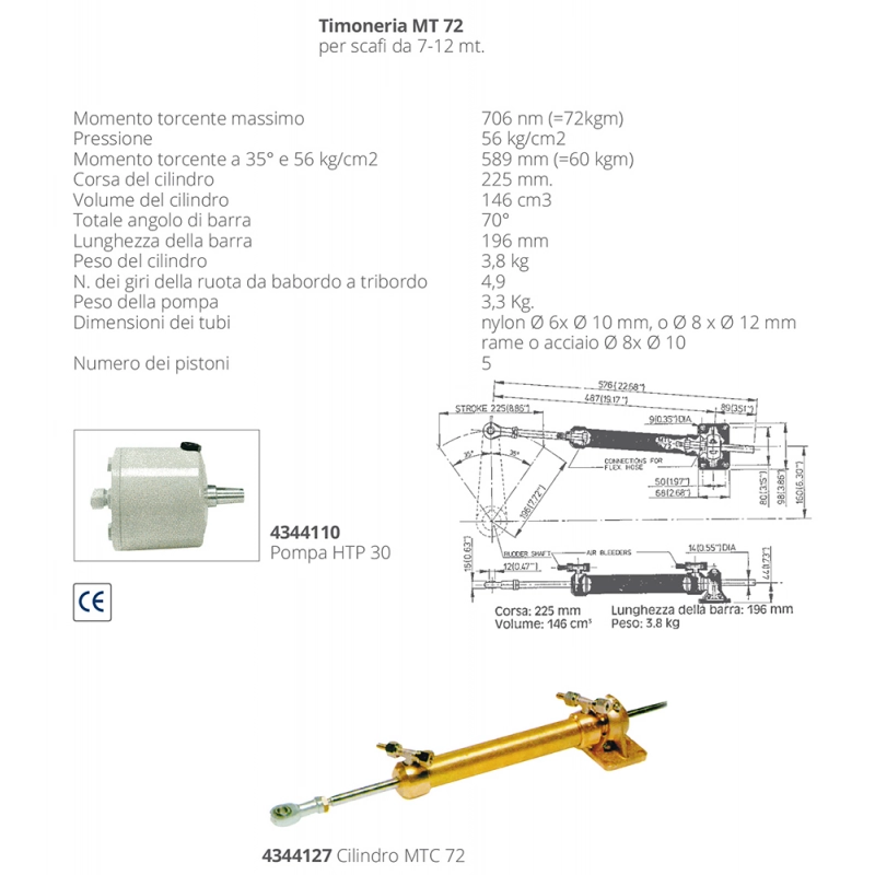 CILINDRO MTC72 MTC 72 CYLINDER