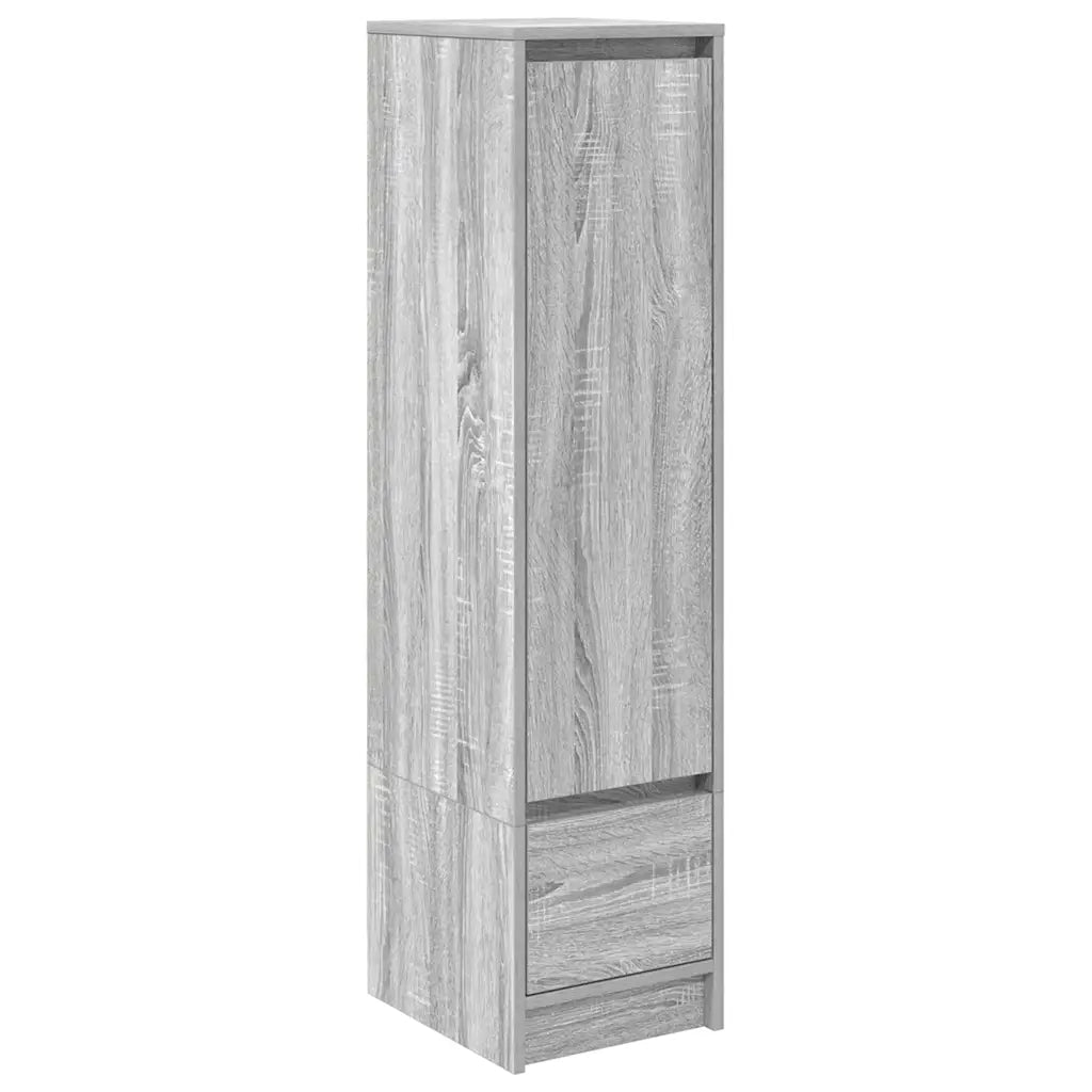 Credenza-Buffet-Armadio da cucina Grigio Sonoma 29,5x34x119,5 cm in Legno Multistrato
