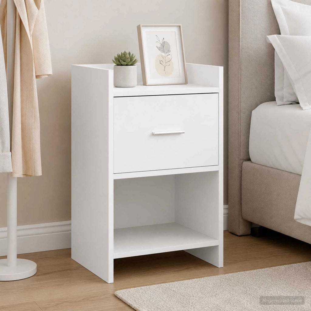 Comodini Bianco 40 x 30 x 60 cm Legno ingegnerizzato 8010979