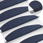 Tappetini per scale autoadesivi 15 pz | Gradini per Scale Blu 80 x 28 x 3,5 cm