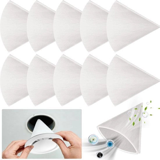 Filtro a cono da 10 pezzi DN 125 per sistema di ventilazione, filtro a maglie G4 filtro di ricambio per valvole di ventilazione Zehnder, Helios, Maico, Pluggit, lunghezza 180 mm, filtro per ventilazione
