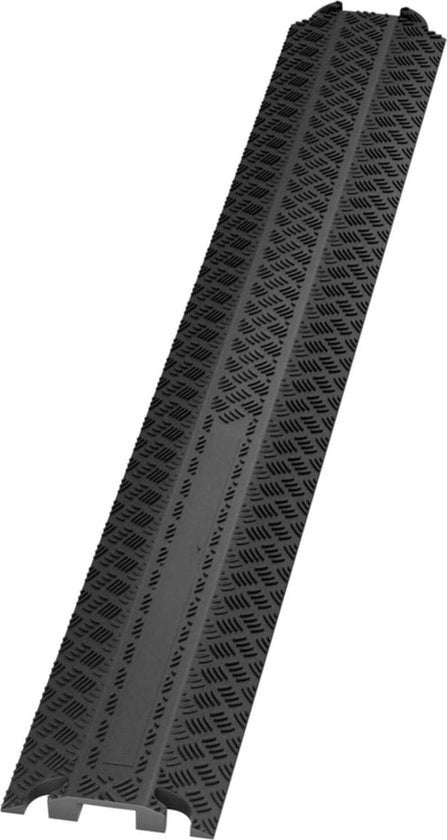 Doppio canale - Scatola cavi - Doccia cavi - 2 pezzi - 100 cm - Nero