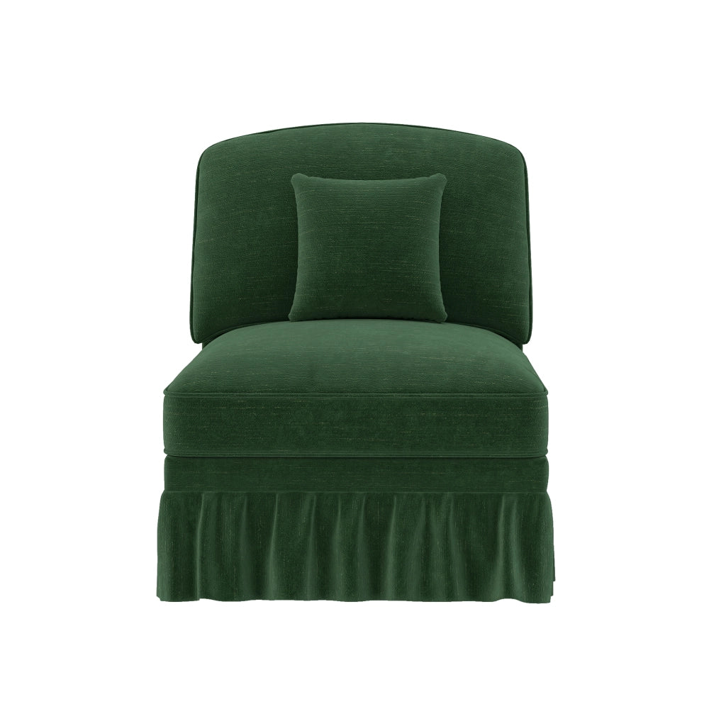 Divano Senza Braccioli Chenille con Cuscino ¨C Xylo ¨C Verde