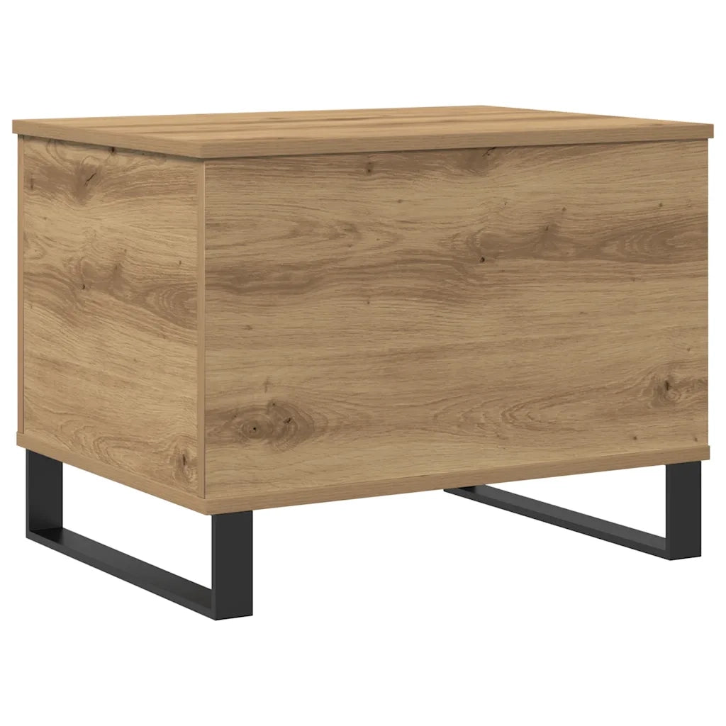 Tavolino Salotto-Tavolino da soggiorno-Tavolo Rovere Artigianale 60x44,5x45 cm in Truciolato