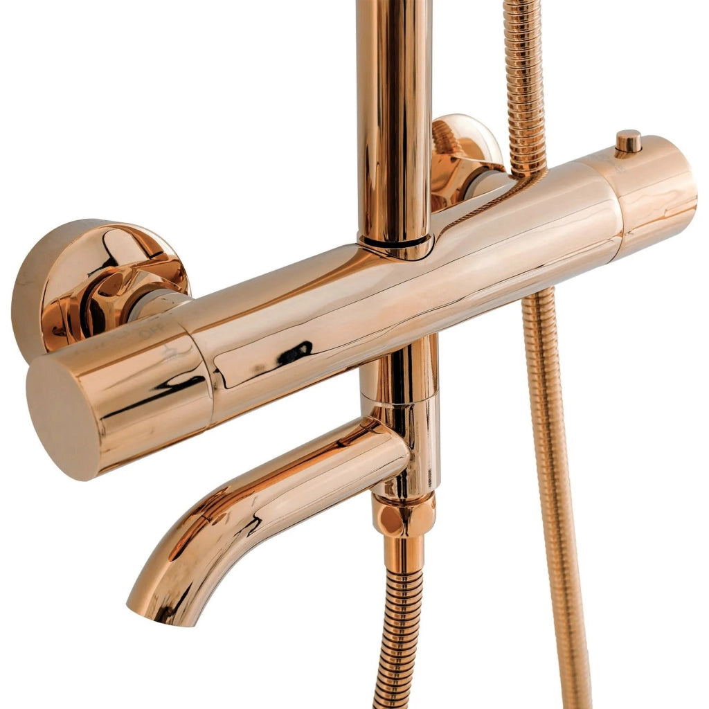 Set Doccia Con Termostato Rea Lungo Copper