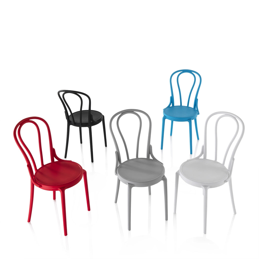Set 4 Sedie FLY grigio
