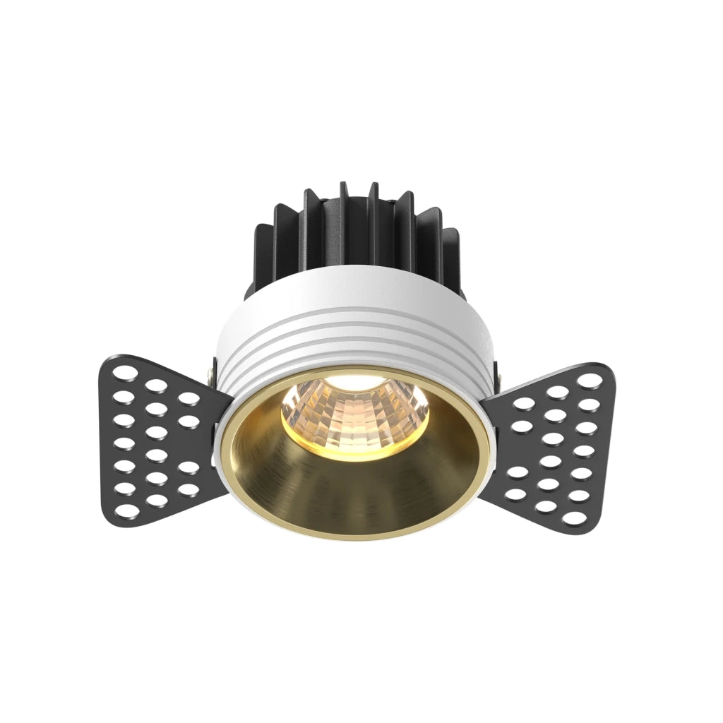 Maytoni Lampada da Incasso Round 1 luce LED integrato ottone alluminio