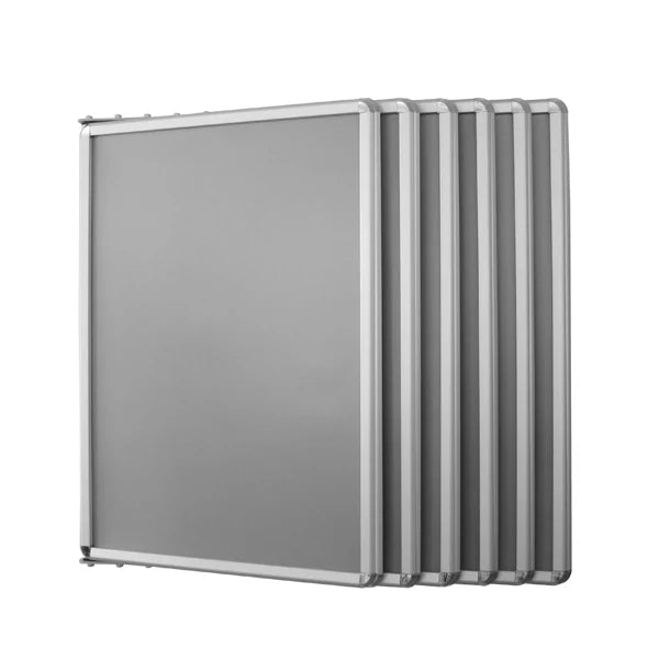 Espositore a parete con cornici a scatto - 5 Cornici 70 x 100