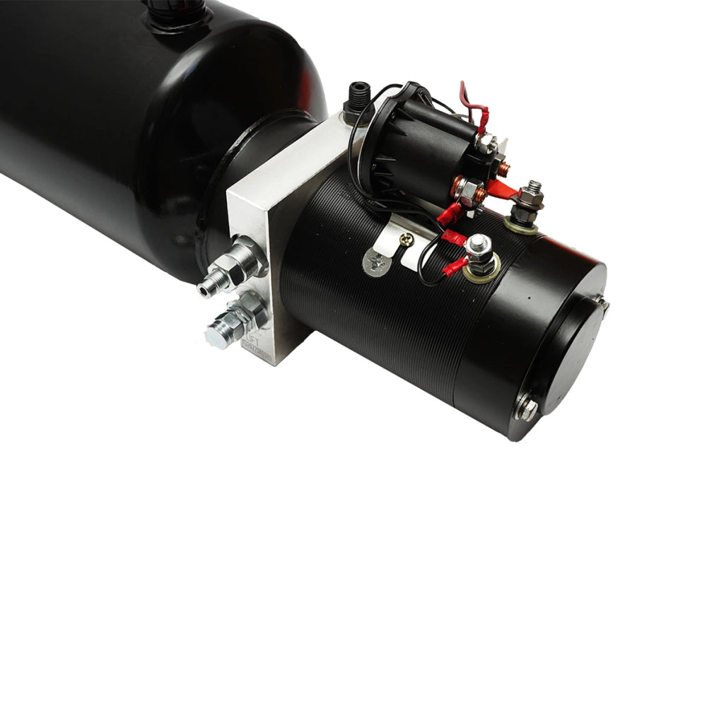 Pompa idraulica per ribaltabile 12V, 1,6kW 160 bar con serbatoio in metallo 10L