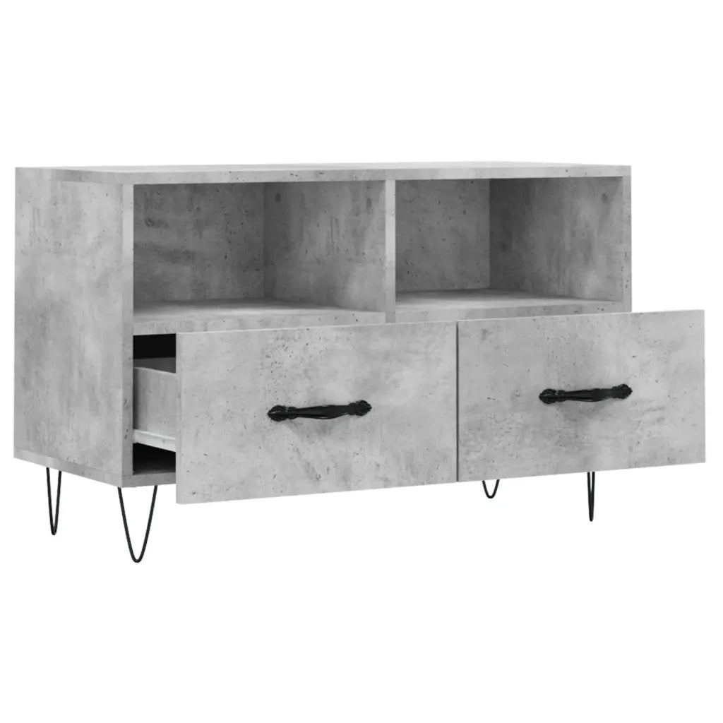 Mobile per TV | Armadietto TV | Mobile Porta TV Grigio Cemento 80x36x50 cm Legno Multistrato