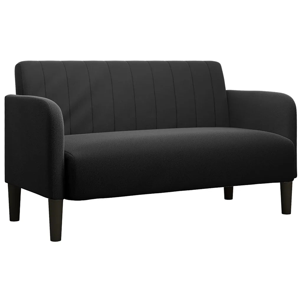 Divano | Divano da soggiorno | Sofa Divanetto Nero 109 cm in Velluto