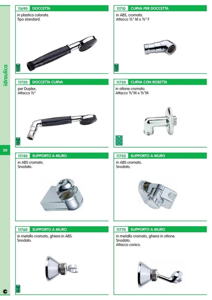 10pz curva cromata con rosetta m1/2 x m1/2 cod:ferx.37760