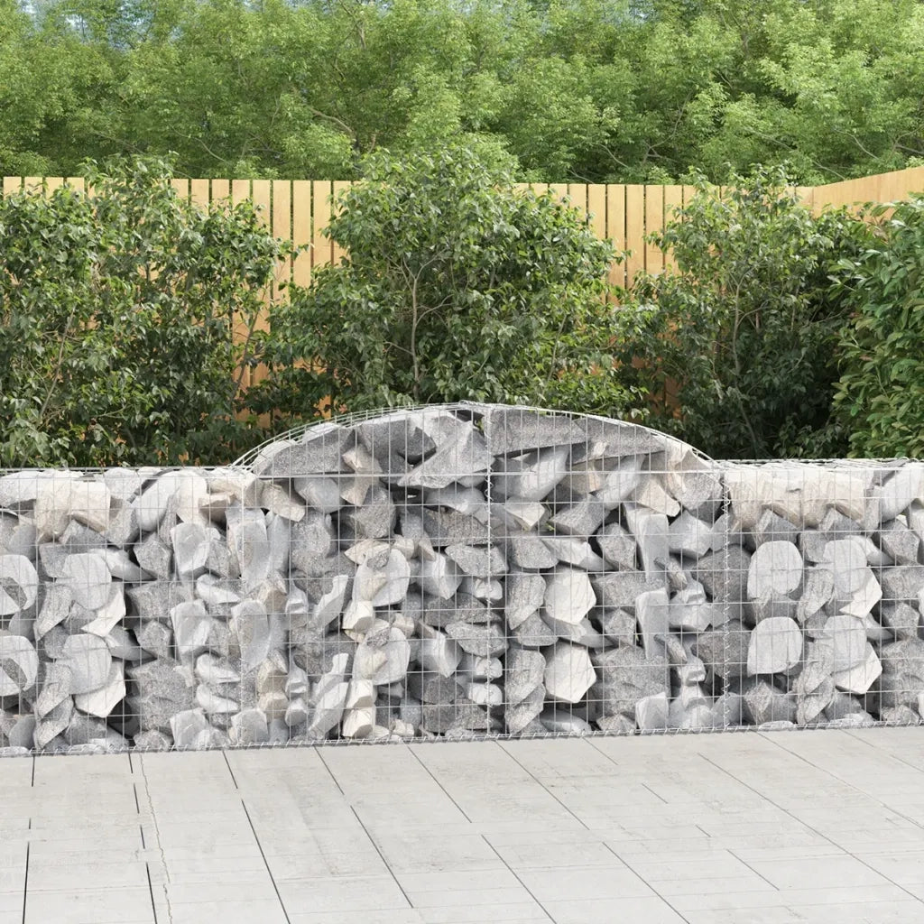 Cesti Gabbioni ad Arco 13 pz 300x50x80/100 cm Ferro Zincato 3146694