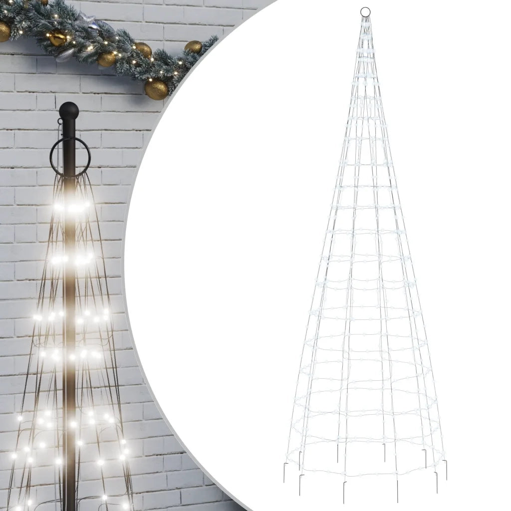 Albero di Natale a LED 550 LED Bianco Freddo 300 cm 358113