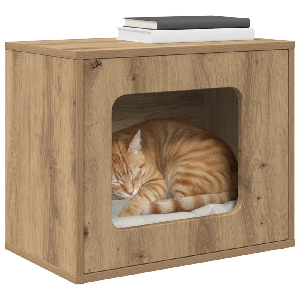 Casa per Gatti Rovere Artigianale 51 x 30 x 42,5 cm 8000652