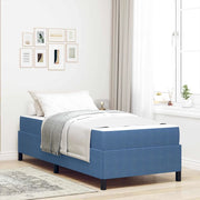 Struttura del letto con materasso Blu 90 x 200 cm Tessuto 3399103