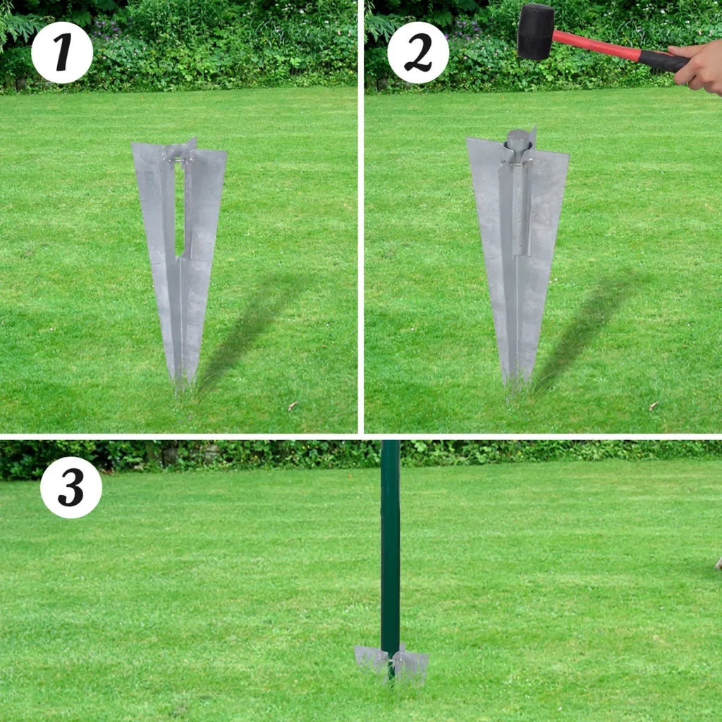 Recinzione da Giardino | Recinzione Euro in Acciaio 10x1,2 m Verde