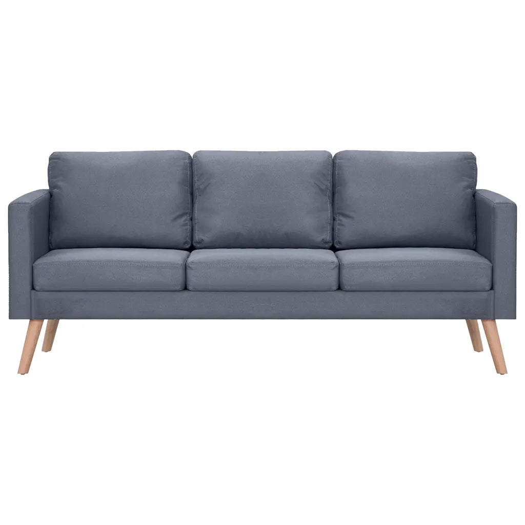 Divano a 3 Posti-Sofa 3 Posti in Tessuto Grigio Scuro 915518