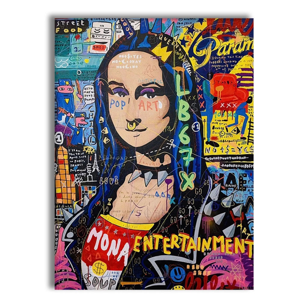 Monna -  Quadro Canvas Contemporaneo su telaio in legno Misura: 70x100 cm