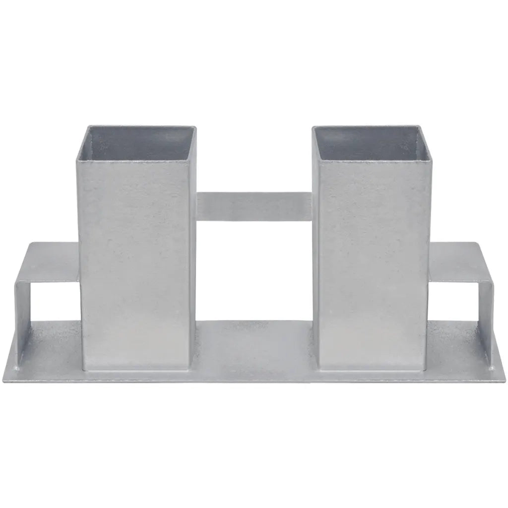 Set Supporti per Legna da Ardere 4 pz in Acciaio Argento 41925