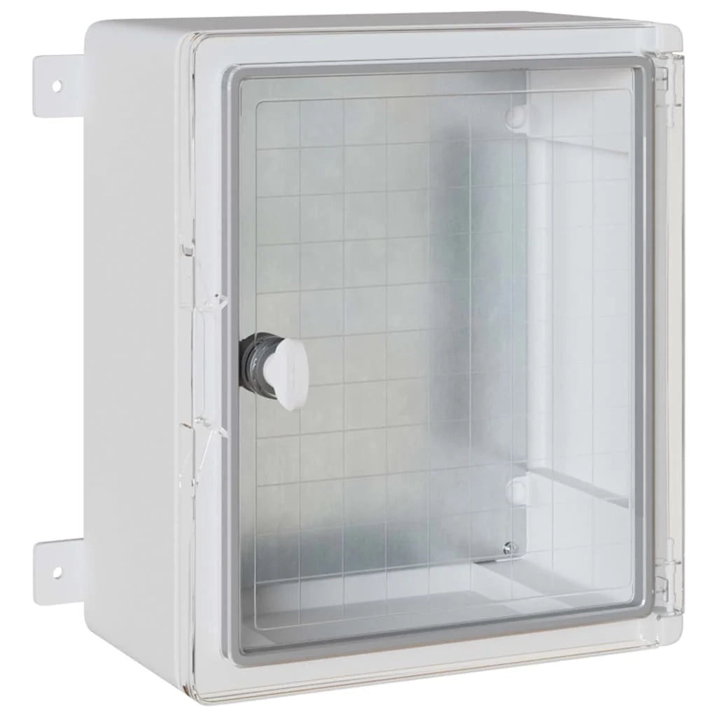 Armadio elettrico moderno 30 x 16,5 x 35 cm resistente stile contemporaneo uso interno/esterno plastica grigia 02_0058210