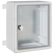Armadio elettrico moderno 30 x 16,5 x 35 cm resistente stile contemporaneo uso interno/esterno plastica grigia 02_0058210