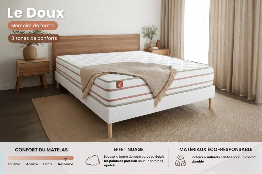 Set materasso e base 90x200 cm - Le Doux