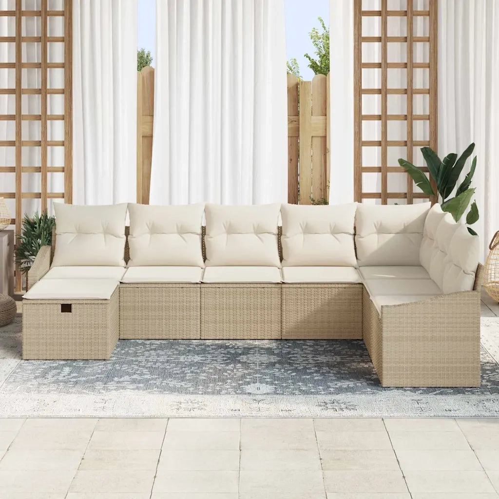 Set di divani con cuscino 8 pcs polyrattan