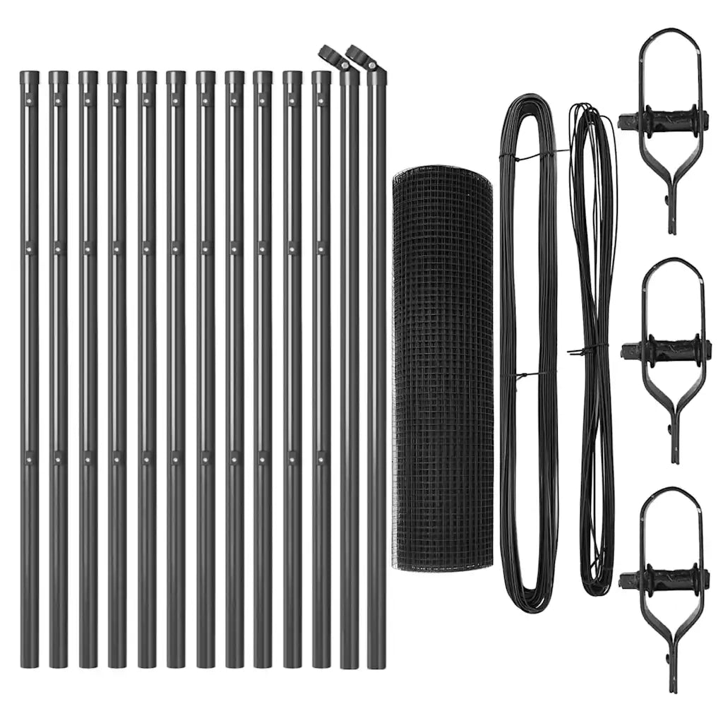 Palo della recinzione Grigio 3351842