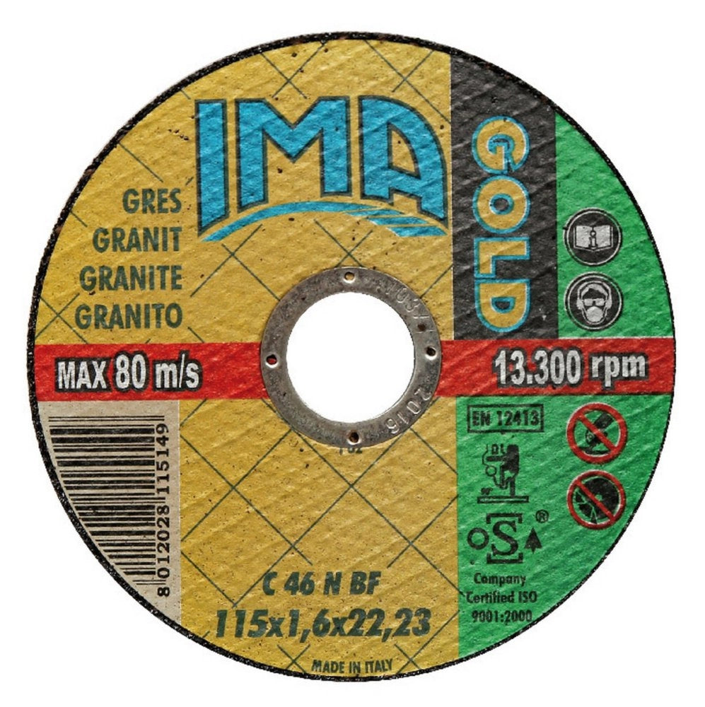 50pz minidisco x ceramica ima piano diametro 115x1,6x22 cod:ferx.31454