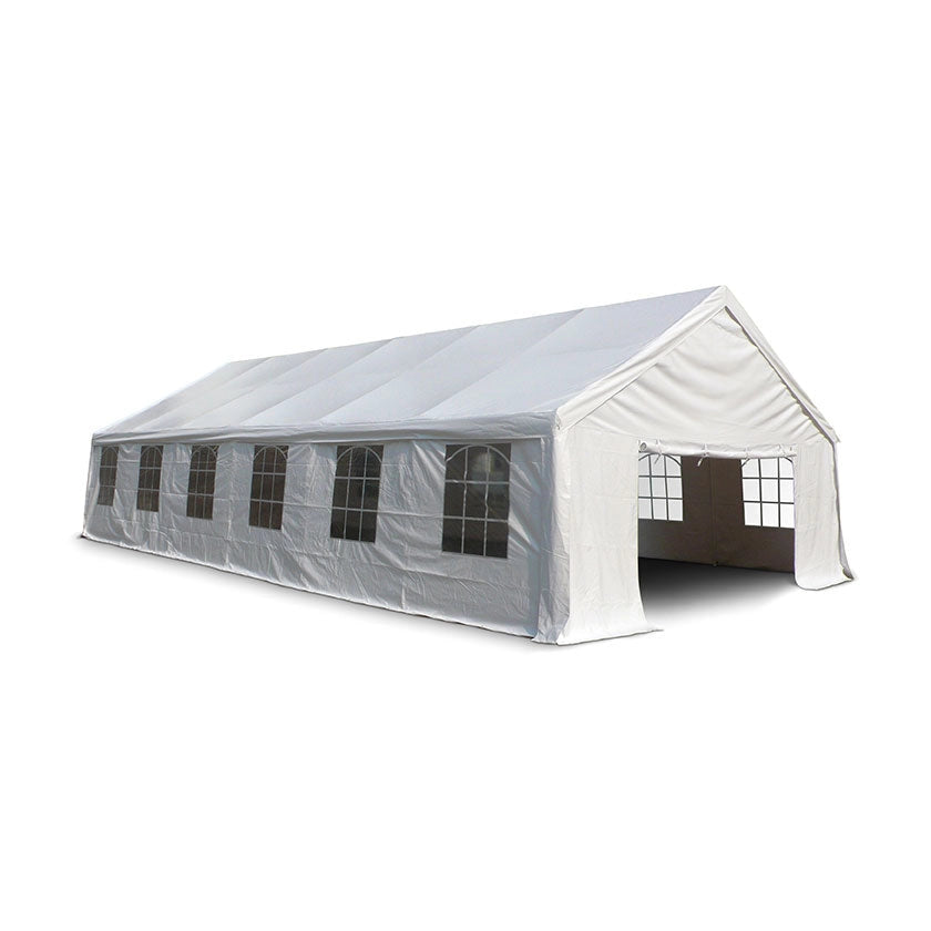 Tendostruttura Impermeabile 6x12m con 12 Finestre Telo in PVC Taddei Maxi