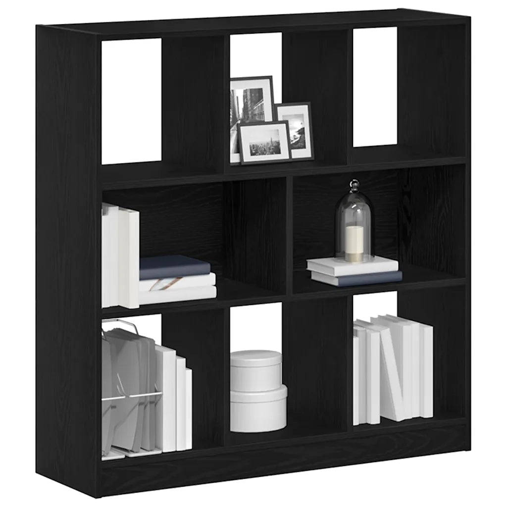Libreria Rovere Nero 97,5x29,5x100 cm in Legno Multistrato 862403