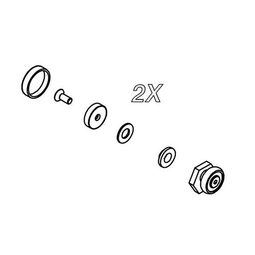 KIT SCORRIMENTO PER BOX DOCCIA HEXA- SAMO- pezzi 1