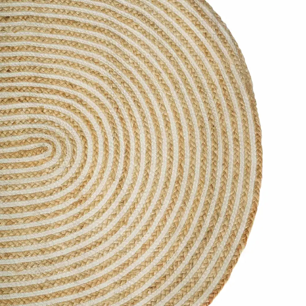 Tappeti per area | Tappeti a zone Naturale e Bianco 205 x 305 cm Juta