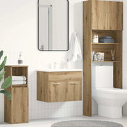 Mobile Lavabo Bagno-Armadietto da bagno Rovere Artigianale 60x38,5x46 cm Truciolato
