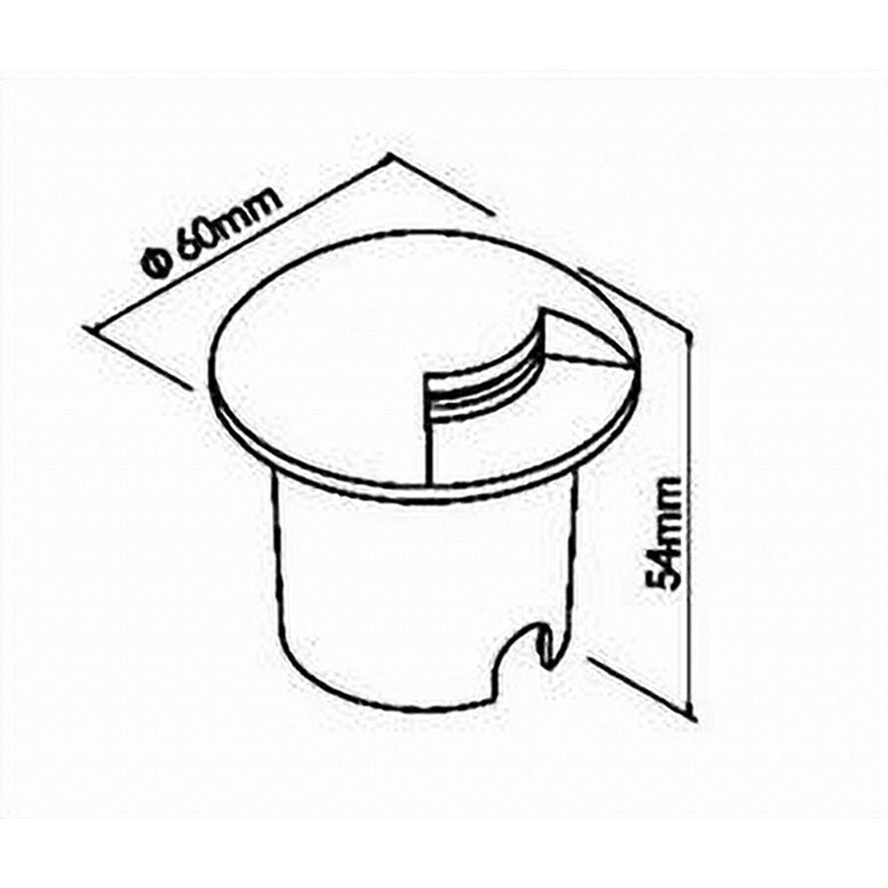 Trade Shop - Faretto Calpestabile Led 1w 1 Fascio Luce Lampada Segnapassi Per Esterno Ip67 321 - -bianco Caldo      -
