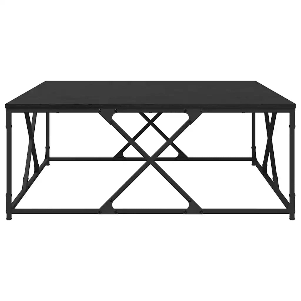 Tavolino da salotto | Tavolino da caff¨¨ | Tavolino da Soggiorno Rovere Nero 100 x 100 x 40 cm