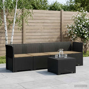 Divano da Giardino a 4 Posti con Cuscini in Stile Rattan PP 3443856