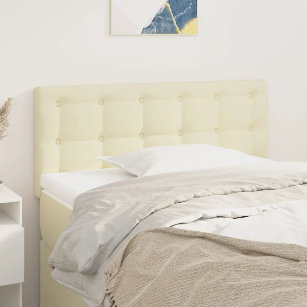 Testiera | Testata Crema 90x5x78/88 cm in Similpelle