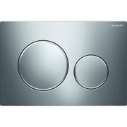 PLACCA DI COPERTURA 2 TASTI SIGMA 20 GEBERIT Cromo bordi tasti Satinati