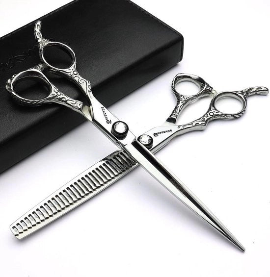 Scaletta per capelli supersottile 145-17-20 cm per taglio di capelli - sensazione di stabilità nella presa (impostazione a due pezzi)