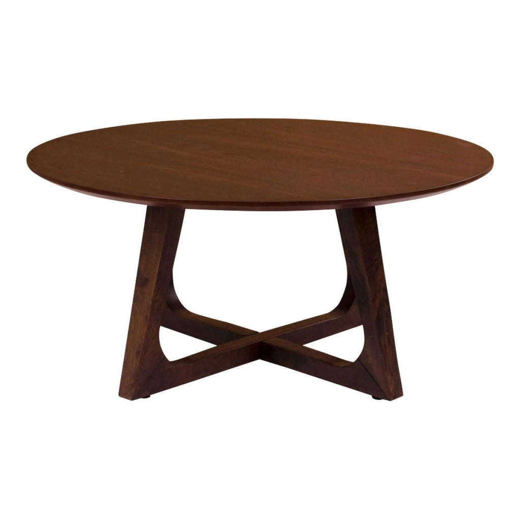Tavolino Hellerup, Marrone, MDF, 75x75x36 cm