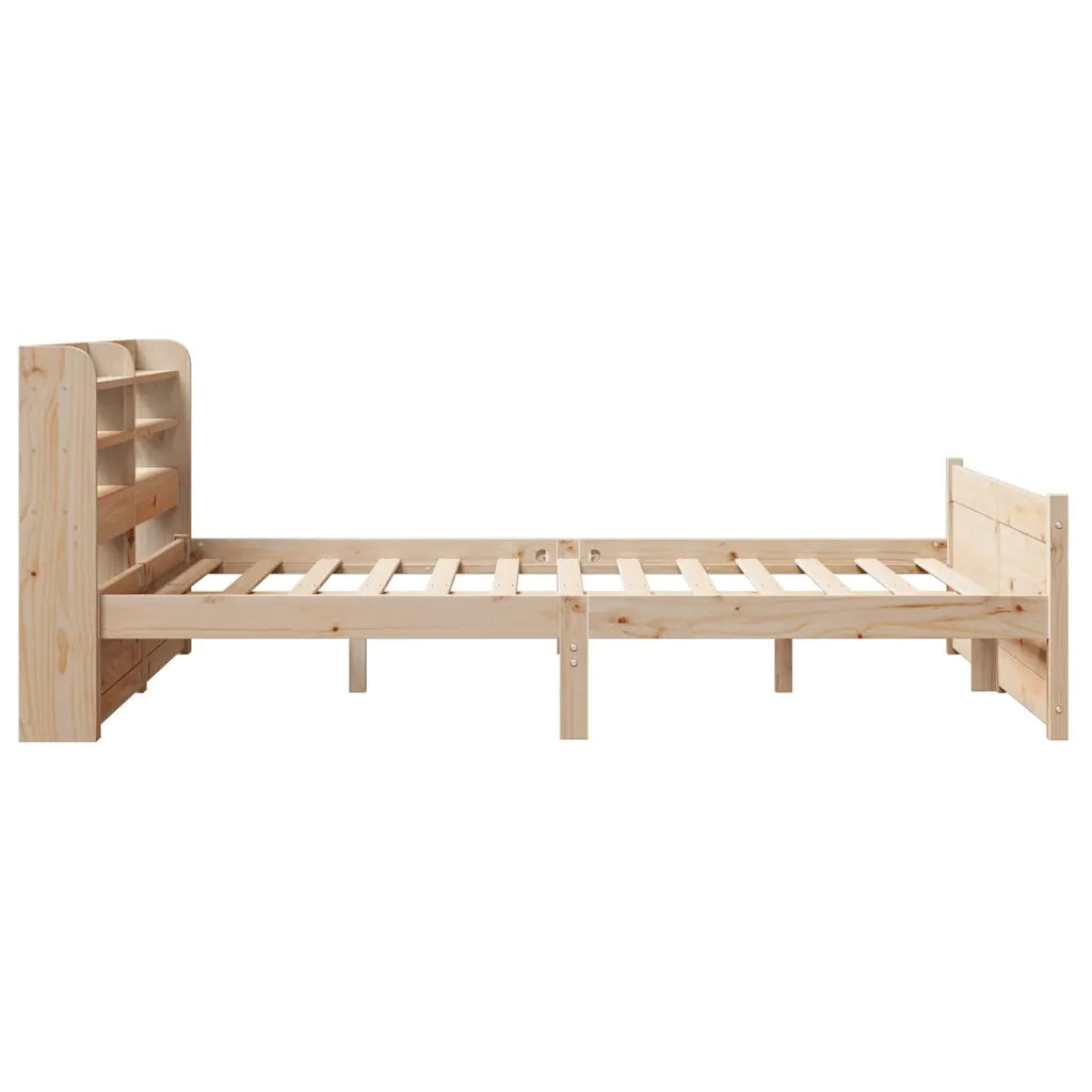 Giroletto con Testiera 150x200 cm in Legno Massello di Pino 3306764