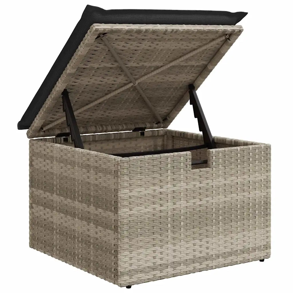 Set Divano da Giardino 9 pcs Grigio chiaro polyrattan 3359441