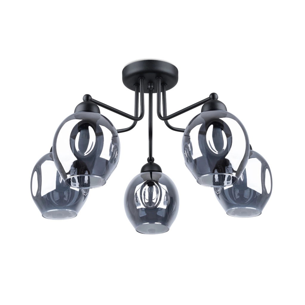 Lampadario FILLAN 5 nero