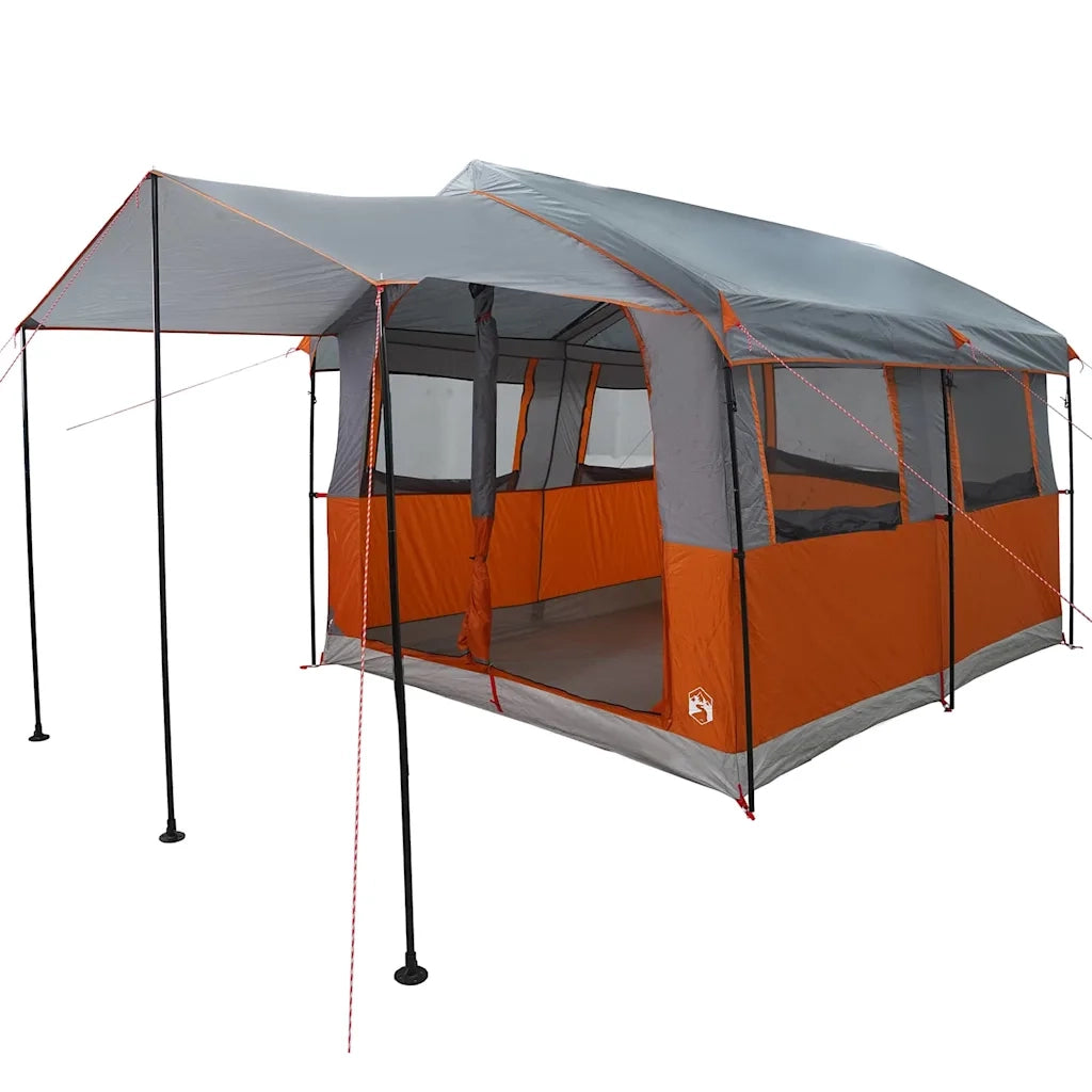 Tenda familiare per 4 persone 4 persona Grigio e arancione 42004085